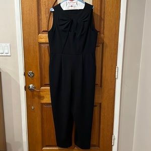 NWOT Black Calvin Klein Cut Out Jumpsuit with Pockets size 14